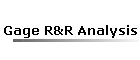 Gage R&R Analysis